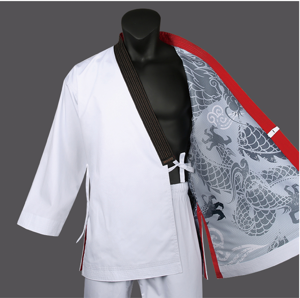 GEUM GANG Grand Master Uniform (White/Black)