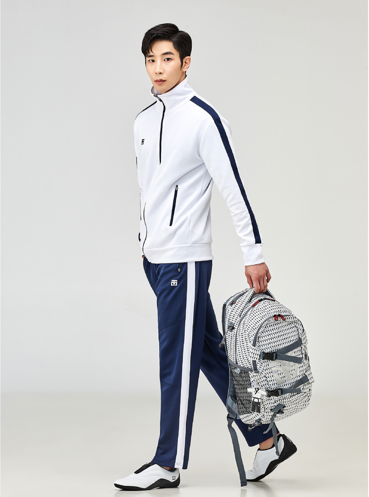 EVAN treningsdress (white/navy)