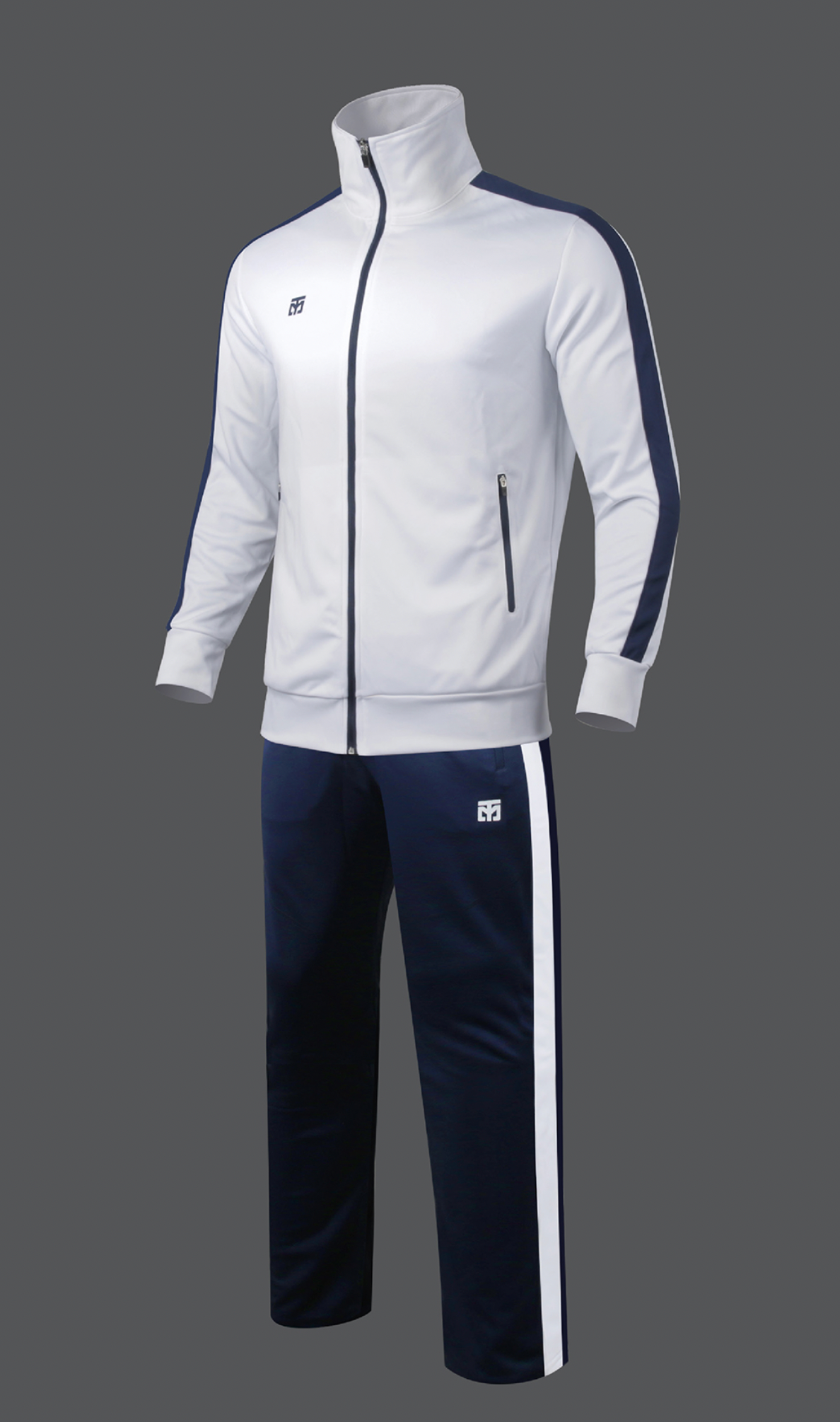 EVAN treningsdress (white/navy)