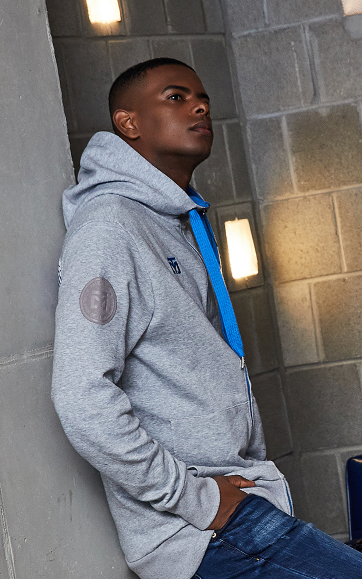 Hood zip-up (gray)