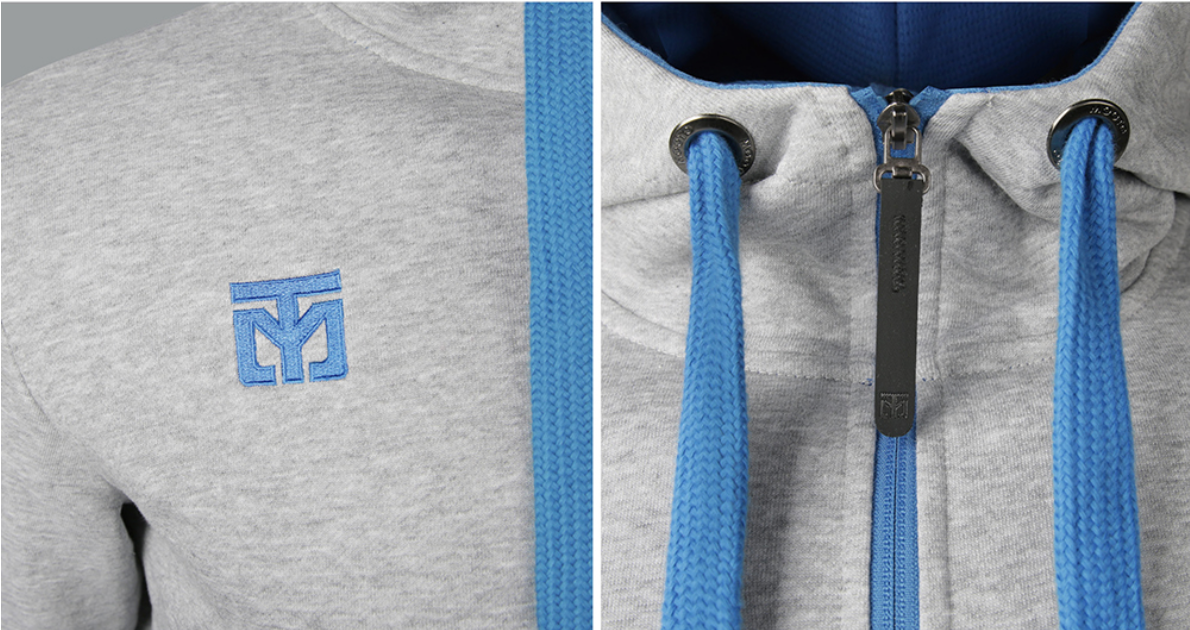 Hood zip-up (gray)
